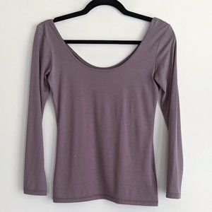 Uniqlo Women's HEATTECH Ballet Neck Thermal Top
